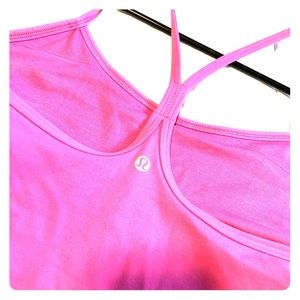 Lululemon Pink power Y tank!